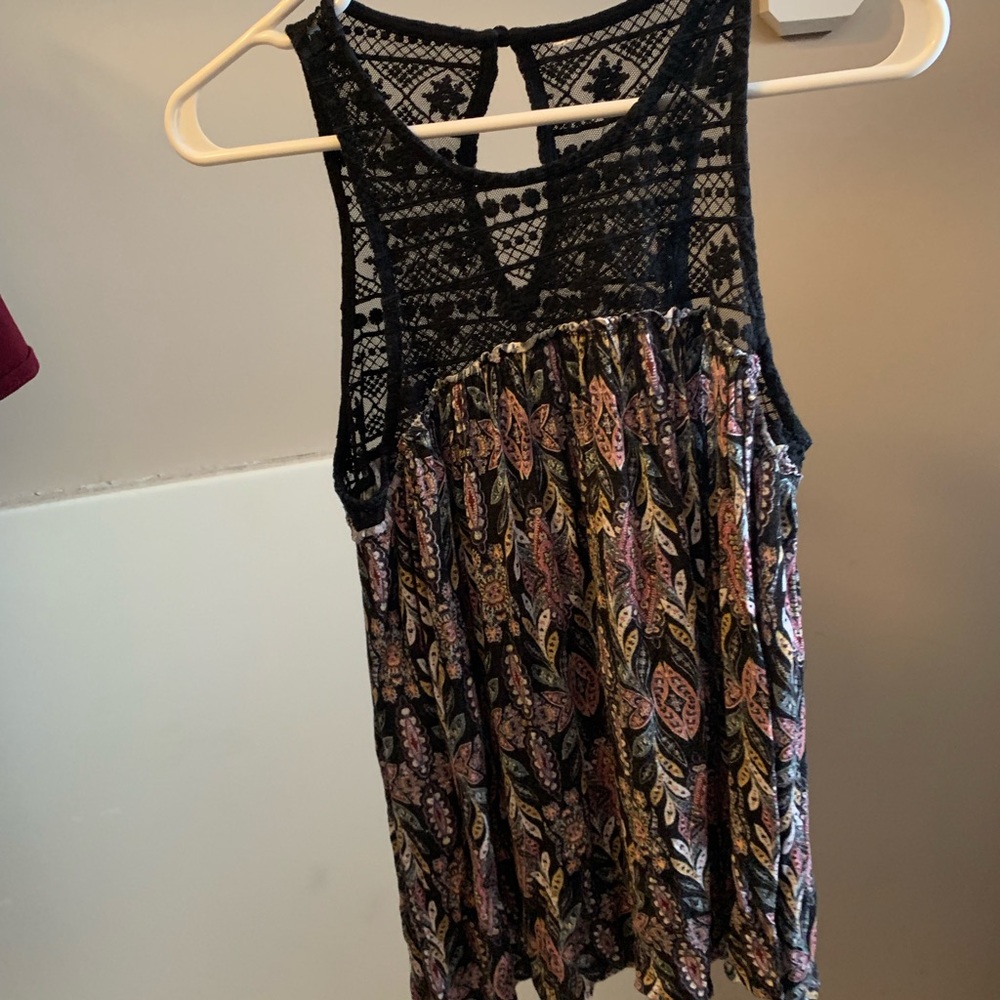Black/Lace Tank Top